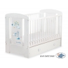 Kinderbett 120x60cm Lovely birds mit Schublade MAXI