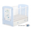 Kinderbett 120x60cm Lovely birds mit Schublade MAXI