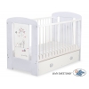 Kinderbett 120x60cm Lovely birds mit Schublade MAXI
