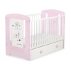 Kinderbett 120x60cm Lovely birds mit Schublade MAXI