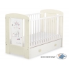 Kinderbett 120x60cm Lovely birds mit Schublade MAXI