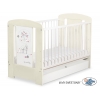 Kinderbett 120x60cm Lovely birds mit Schublade STANDARD