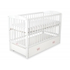 Kinderbett 120x60cm mit Krone mit Schublade MAXI