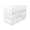 Kinderbett 120x60cm mit Krone mit Schublade MAXI
