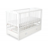 Kinderbett 120x60cm mit Krone mit Schublade MAXI