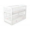 Kinderbett 120x60cm mit Krone mit Schublade MAXI
