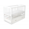Kinderbett 120x60cm mit Krone mit Schublade MAXI