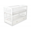 Kinderbett 120x60cm mit Krone mit Schublade MAXI