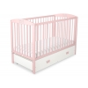 Kinderbett 120x60cm mit Krone mit Schublade MAXI