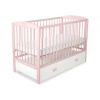 Kinderbett 120x60cm mit Krone mit Schublade MAXI