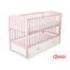 Kinderbett 120x60cm mit Krone mit Schublade MAXI