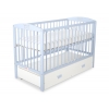 Kinderbett 120x60cm mit Krone mit Schublade MAXI