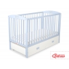 Kinderbett 120x60cm mit Krone mit Schublade MAXI