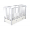 Kinderbett 120x60cm mit Krone mit Schublade MAXI