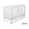 Kinderbett 120x60cm mit Krone mit Schublade MAXI