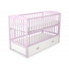 Kinderbett 120x60cm mit Krone mit Schublade MAXI