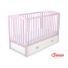 Kinderbett 120x60cm mit Krone mit Schublade MAXI