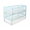 Kinderbett 120x60cm mit Krone mit Schublade STANDARD
