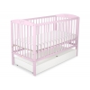 Kinderbett 120x60cm mit Krone mit Schublade STANDARD