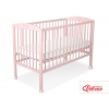 Babybett 120x60cm mit Krone  puderrosa