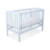 Gitterbett mit Rollen Blau
