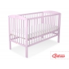 Babybett 120x60cm mit Krone - rosa