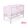 Babybett 120x60cm mit Krone - rosa