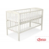 Babybett 120x60cm mit Krone - creme