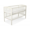 Babybett 120x60cm mit Krone - creme