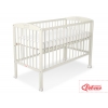 Babybett 120x60cm mit Krone - creme