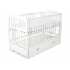 Kinderbett 120x60cm mit Sternen mit Schublade MAXI