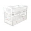 Kinderbett 120x60cm mit Sternen mit Schublade MAXI