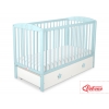 Kinderbett 120x60cm mit Sternen mit Schublade MAXI