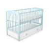 Kinderbett 120x60cm mit Sternen mit Schublade MAXI