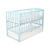 Kinderbett 120x60cm mit Sternen mit Schublade STANDARD