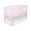 Kinderbett 120x60cm mit Sternen mit Schublade STANDARD