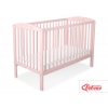 Kinderbett 120x60cm mit Sternen Puderrosa Gitterbett