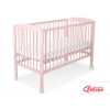 Kinderbett 120x60cm mit Sternen Puderrosa Gitterbett