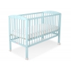 Kinderbett 120x60cm mit Sternen  - minze - Babybett Gitterbett