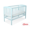 Kinderbett 120x60cm mit Sternen  - minze - Babybett Gitterbett