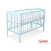 Kinderbett 120x60cm mit Sternen  - minze - Babybett Gitterbett