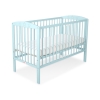 Kinderbett 120x60cm mit Sternen  - minze - Babybett Gitterbett