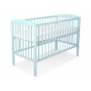 Kinderbett 120x60cm mit Sternen  - minze - Babybett Gitterbett
