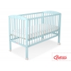 Kinderbett 120x60cm mit Sternen  - minze - Babybett Gitterbett