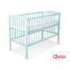 Kinderbett 120x60cm mit Sternen  - minze - Babybett Gitterbett
