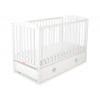 Kinderbett 120x60cm mit Sternen nr 5002-07-07 - weiß mit Schublade MAXI