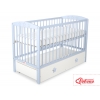 Kinderbett 120x60cm mit Sternen nr 5002-07-07 - weiß mit Schublade MAXI