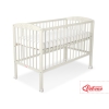 Kinderbett für Baby 120x60  mit Sternen - creme