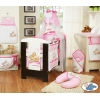 Kinderbett Bettwäsche Set 7-tlg mit Himmel (S60) - Teddy Bär Barnaba rosa