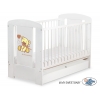 Kinderbett mit Schublade STANDARD 120x60cm Bär mit Schleife creme